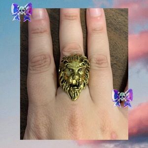 💀Lion Head Ring